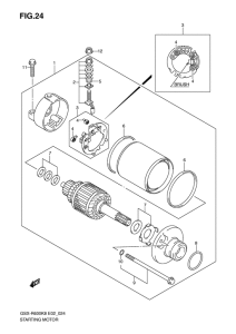 GSX-R600 Стартерный мотор