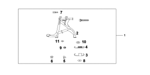CBF600 (Naked) Stand main assy