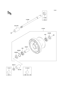 VN800 Переднее колесо