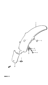 RM80 Заднее крыло