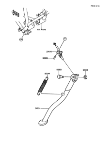 KMX200 Подножка