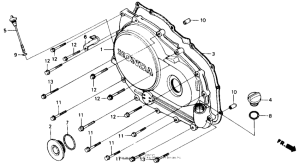 VF700C Крышка картера правая