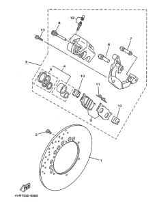 XVS650 Передний тормоз