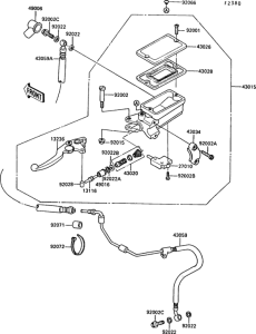 ZX1000 Цилиндр сцепления