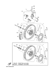 XT125R Front wheel & brake system
