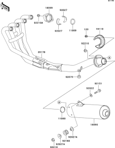 ZR750 Глушитель