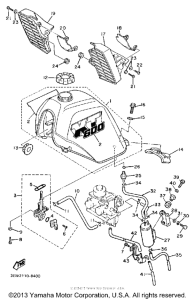 XT600U Топливный бак