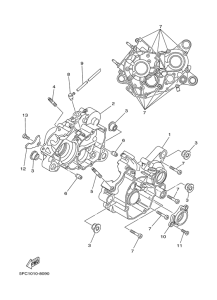 DT50LC Картер двигателя