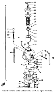 YZ400C Карбюратор