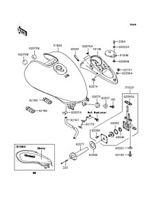 VN250 Топливный бак