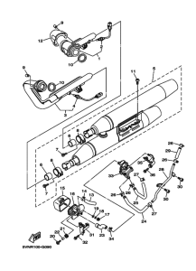 XV1700AS Выхлопная система