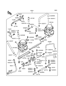 KLE250 Карбюратор
