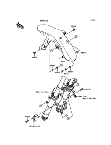 BR250 フロントフェンダ