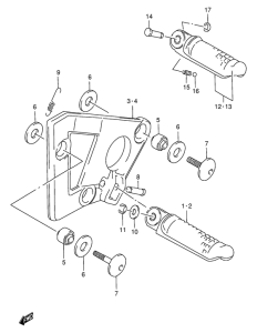 GSX750 Подножки