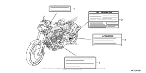 VT1300CX Caution Label (2)