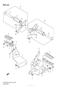 VZ1500 Подножки