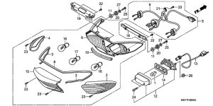 XL1000V (ABS) Taillight unit ass`y