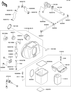 ZR750 Air cleaner(1 / 2)