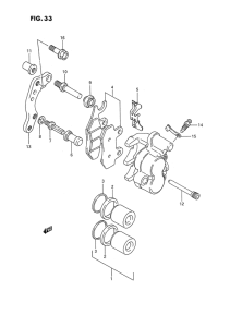 RMX250 Передний суппорт