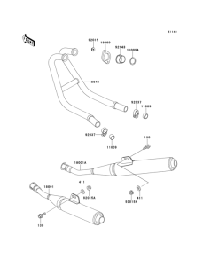 EX250 Глушитель