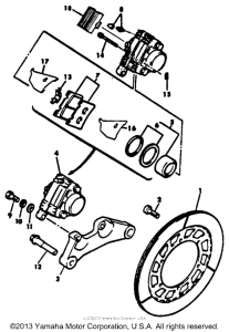 XVZ12KC2 Задний суппорт