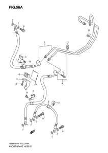 GSR600 Передние тормозные трубки