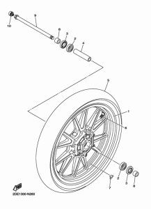 XVS950CU Переднее колесо