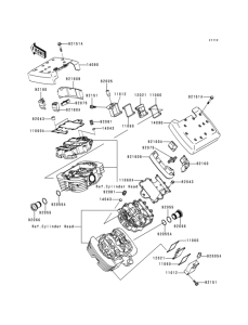 VN1500 Крышка головки цилиндров