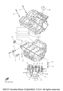FZS10ZB Картер двигателя