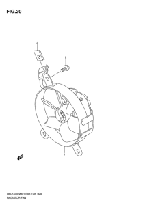 DR-Z400 Радиатор fan