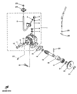 TZR125R Масляный насос