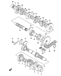 GS500 Трансмиссия