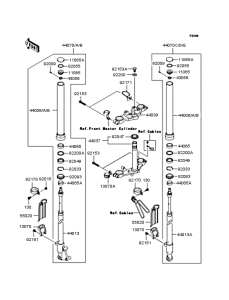 KL110 Передняя вилка
