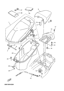 YP125E Сиденье