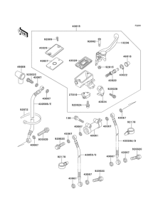 ZX500 Главный тормозной цилиндр