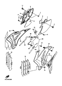 WR450F WR450FX Боковая крышка