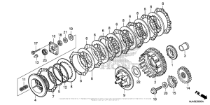 VT750C2B Сцепление