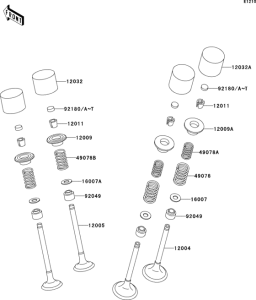 ZX600 Клапана