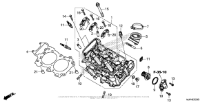 CRF1000D (ABS) Головка цилиндров