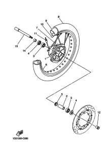 XT660X Переднее колесо