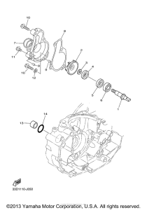 YZ450FAL Водяной насос