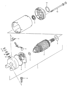 GSX400 Стартерный мотор