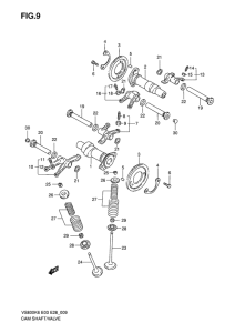 VS800 Распредвал -клапана