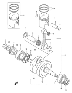 AX100 Вал коленчатый