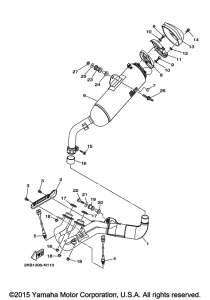 XT1200ZE Выхлопная система