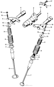 CL100 Распределительный вал и клапана