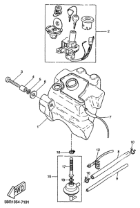 YQ50 Топливный бак