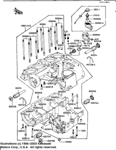 KZ1100 Картер двигателя