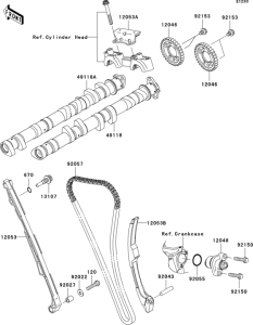 ZX1000 Распред вал