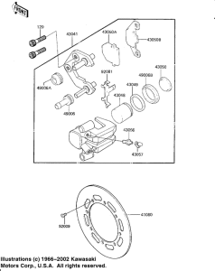 KX125 Передний суппорт